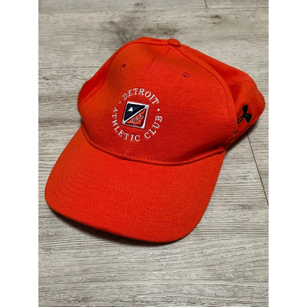 Under Armour Detroit Athletic Club DAC Hat Mens Large‎ Orange Embroidered Cap
